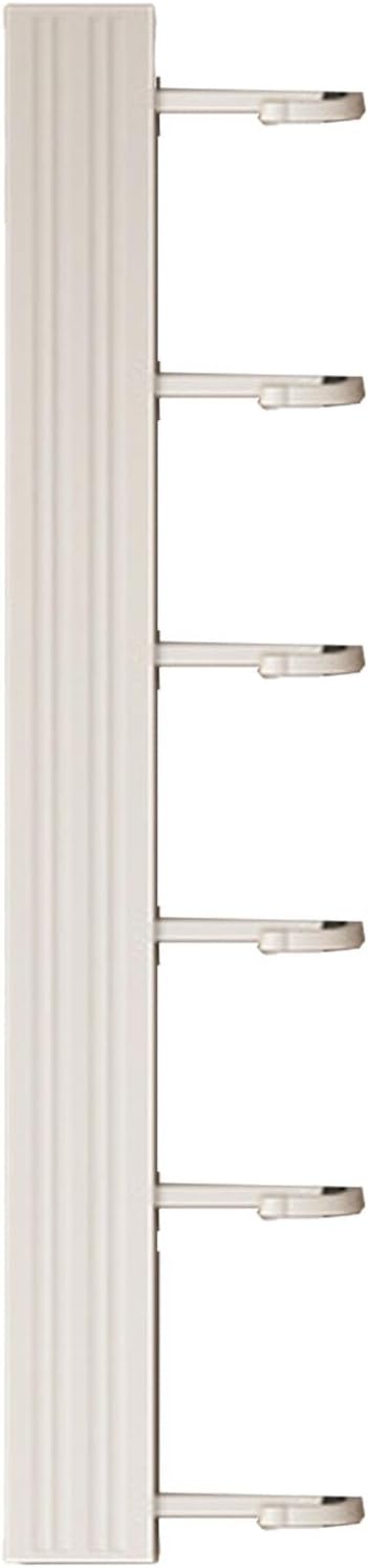 ZJchao Space Aluminum Kitchen Utensils Hanger Rack Organizer White (6 Hooks 30cm)