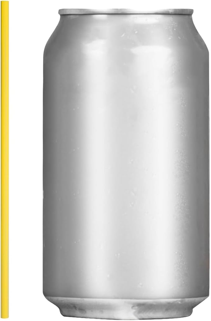 Disposable Plastic Coffee Stirrer Straw - 5 Inch Sip Stir Stick (1000, Yellow)