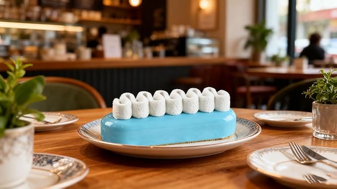 6 Ripple Shape Silicone Mold for Baking Mousse Cake Ice Cream Dessert Pudding Brownie Pastry Fondant Jelly Cake Decoration Mold