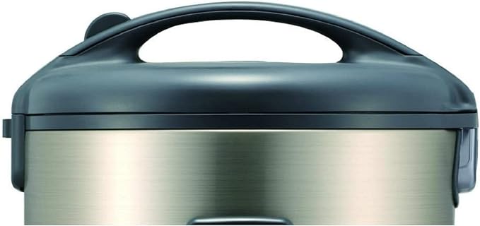 Tiger JNP-S10U 5.5 Cup Capacity White Rice Cooker with Non-Stick Inner Pot, Spatula and Measuring Cup, Keep Warm Upto 12 hours (Stainless Steel Gray)