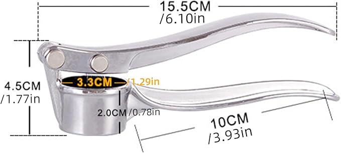Garlic Crusher Manual Garlic Mincer Multi-Function Garlic Press Essential Kitchen Tool for Home Cooking