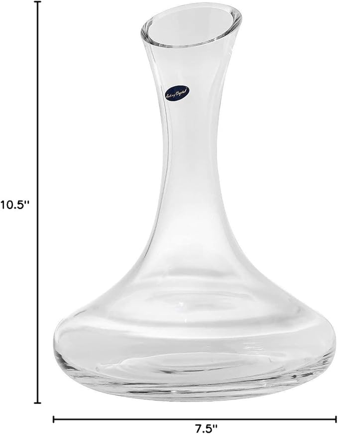 Amlong Crystal Lead-Free Large Wine Decanter, Red Wine Carafe, Wine Gift, Wine Accessories 58 oz(1700ml), with Crystal Golf Ball Stopper