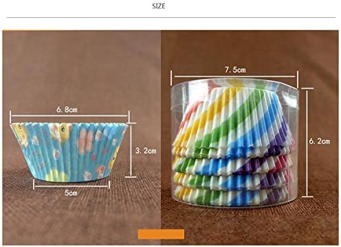 1000pcs Random Colorful Designs Christmas, Wedding Cake Decorating Baking Cups Cupcake Liners