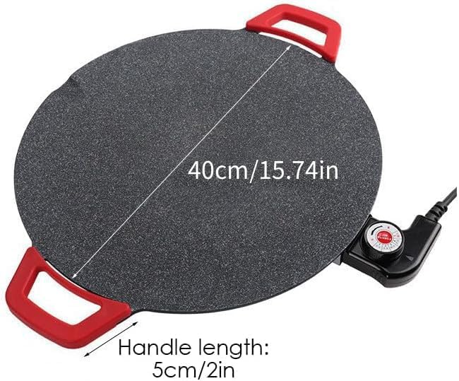 Smokeless Indoor Electric Grill & Nonstick Griddle – Compact, Fast-Heating Tabletop Grill for Steaks, Burgers, Pancakes, BBQ, and Everyday Indoor Cooking (Flat-15.7")