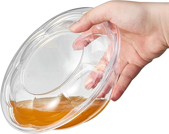 [18 oz. 50 Sets Clear Plastic Salad Bowls with Airtight Lids Disposable To Go Mixing Containers Serving for Fruit, Quinoa, Lunch and Meal Prep