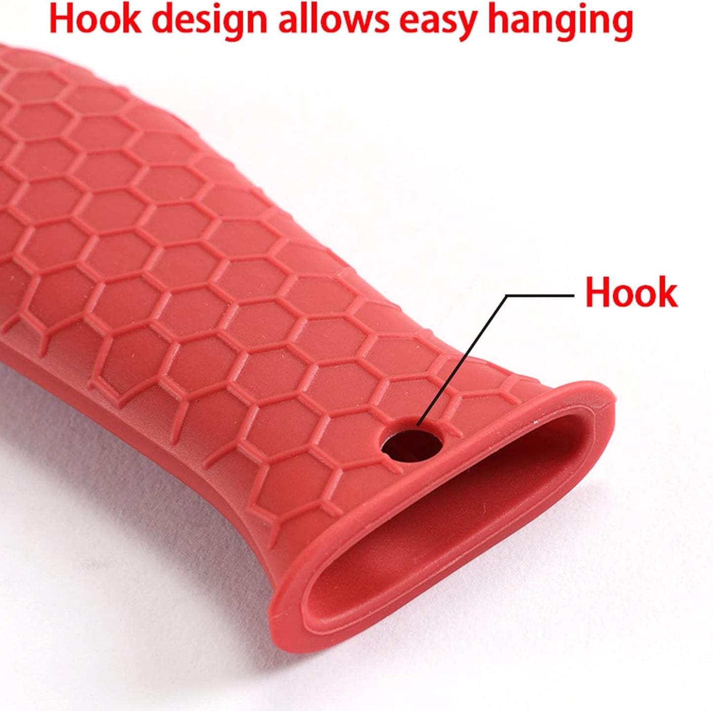 4 Pieces Silicone Hot Tool Holder Heat Resistant Potholder Cookware Handle Non Slip Rubber Pot Holders Handles Grip Covers for Cast Iron Skillet Silicone Cooking Kitchen Suits (Green)