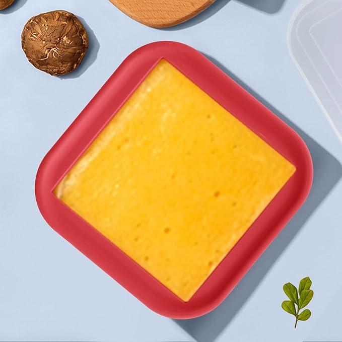2 Cup Silicone Freezer Trays with Lid 4 Pack Silicone Freezer Molds soup freezer containers Make 4 Perfect Soups, Broths, Stews, Sauces, Curries (Red)