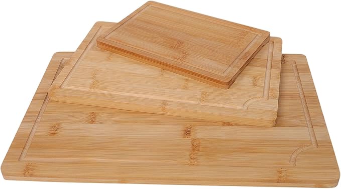 SUNGOOYUE Wooden Cutting Board Chopping Board, Large Wooden Cutting Boards For Meat Vegetable Cheese, Heavy Duty Kitchen Serving Tray Nan