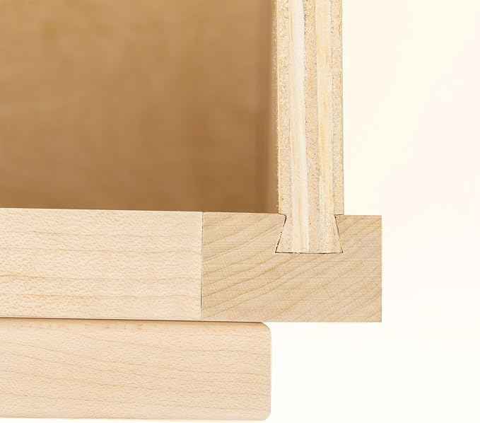 Quicklock RTA (Ready-to-Assemble) 42" Tall Wall Kitchen Cabinets - Shaker Style | 100% Hardwood | Made in America | Soft Close Hardware (12" D x 33" W x 42" H, Raw Maple)