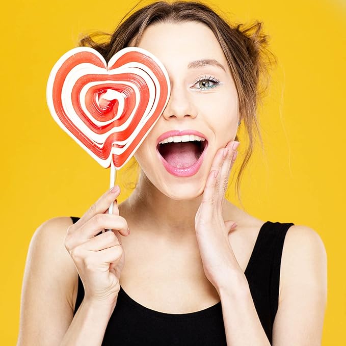 400Pcs 6 Inch White Paper Lollipop Sticks, Paper Sucker Sticks, Cake Pop Stick for Cake Toppers, Chocolate,Cookie,Rainbow Candy