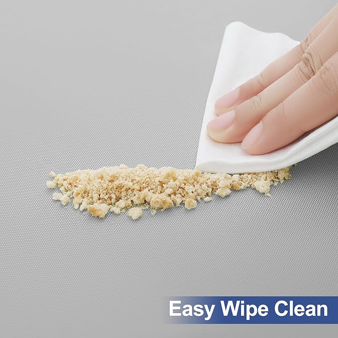 homing Rectangle Table Cloth Cover, Waterproof Polyester Elastic Fitted Tablecloth, Fits for 8 Foot Folding Tables, Washable Table Protector for Picnic, Camping, Outdoor (Light Grey, 30" x 96")