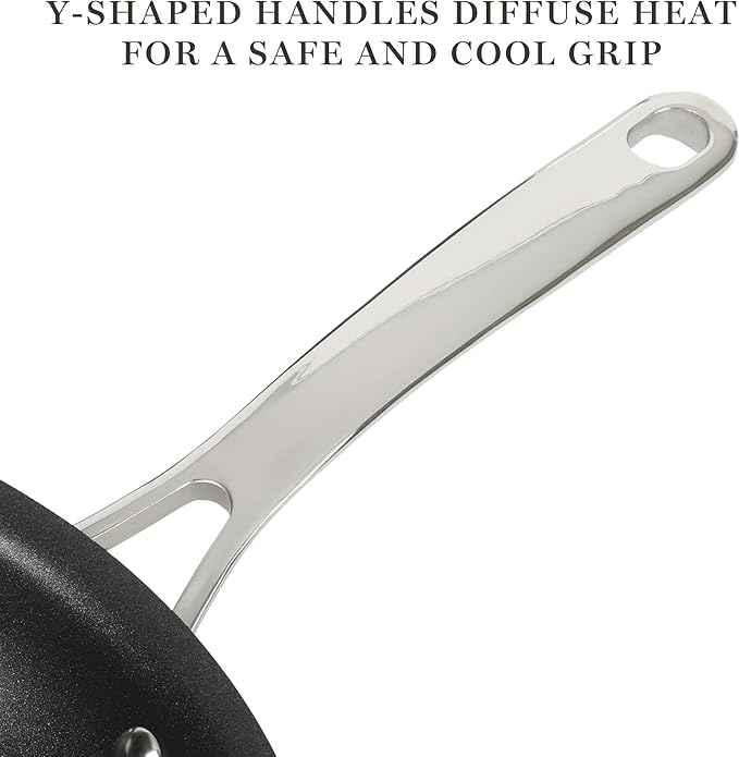 Martha Stewart Lockton Premium Nonstick 10 Piece Enamel Heavy Gauge Aluminum Pots and Pans Cookware Set - Linen White