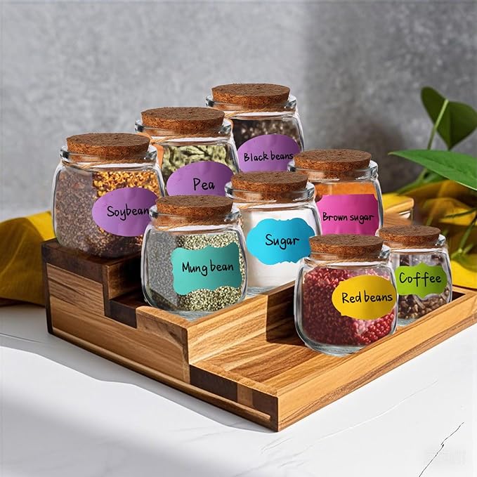 AIXIANG Glass Favor Jars with Cork Lid and Seal Cap,40 Pack 7 oz Small Glass Bottles for Wedding Favor,Baby Shower,Party Favor,Gift Jars, Candy, Spices, with Twine, Labels, Decorative Jars