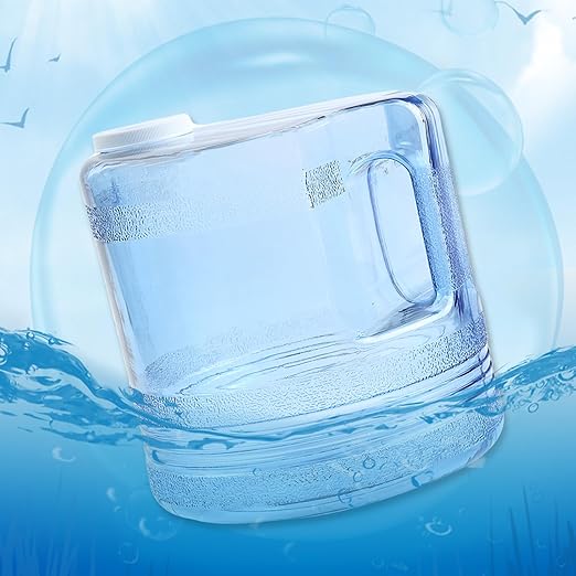 1 Gallon/ 4l Water Plastic Carafe for Distiller,Replacement Distilled Water Jug Compatible with Counter Top Water Distiller Filter (1, Blue Plastic, 4l)