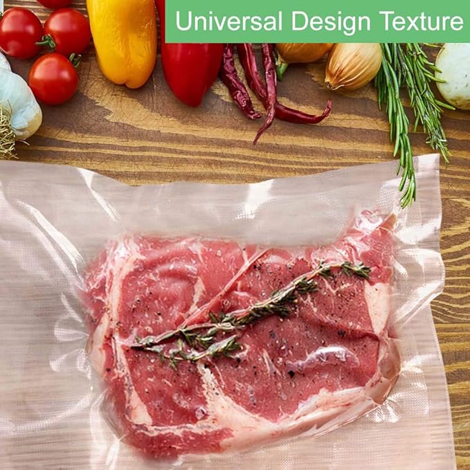 O2frepak 4Pack (Total 200Feet) 11x50 Rolls Vacuum Sealer Bags Rolls with BPA Free,Heavy Duty Vacuum Sealer Storage Bags Rolls,Cut to Size Roll,Great for Sous Vide