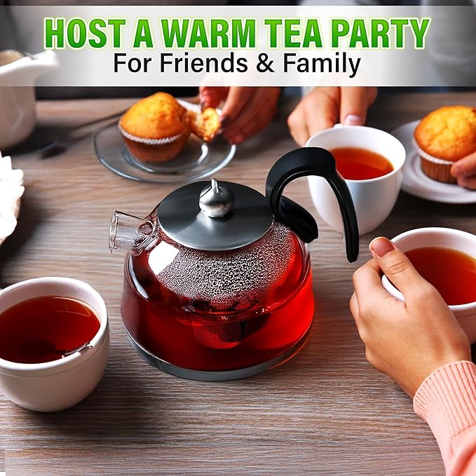 Set of 1 Large Tea Infuser, 2 Small Infuzers & Scoop With Bag Clip - Stainless Steel Infuser for Loose Leaf Tea Steeper Tea Strainers for Loose Tea Diffusers for Loose Tea - Loose Leaf Tea Infuser