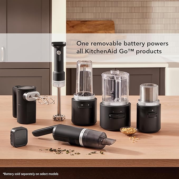 KitchenAid Go™ Cordless Personal Blender - battery sold separately, KSBR200, Black Matte