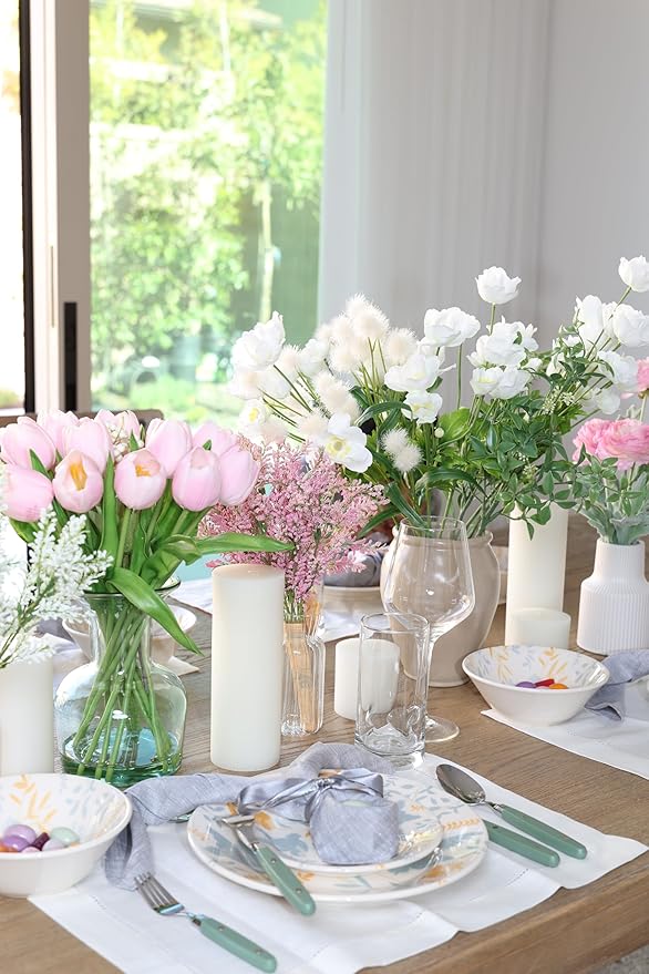 ANNOVA Silverware Set, Retro/Rivet Colorful Stainless Steel Tableware Kitchen Flatware Set Utensils, Includes Dinner Knives, Forks, Spoons, Salad Forks & Dessert Spoons (Green, 20 Pieces)