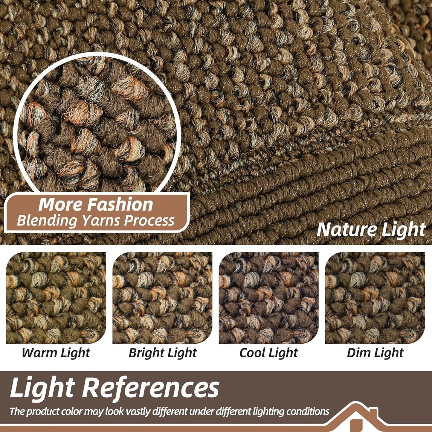 BEQHAUSE Indoor Door Mat 32" x 48", Dirt Trapper Door Mats Non-Slip Entryway Rugs Washable, Resist Dirt Absorbent Welcome Mat, Low Profile Floor Mats for Front Back Door and Entryway, Brown