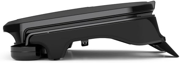 George Foreman Family-Size Grill & Panini Press, Nonstick Ceramic Coating, Fat-Removing Slope, Adjustable Angle, Indoor/Outdoor Use