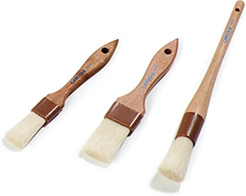 SPARTA Chef Series Basting Brush, Angled Boar Bristle Pastry Brush for Cooking and Baking, 4" Wide, 1 Count