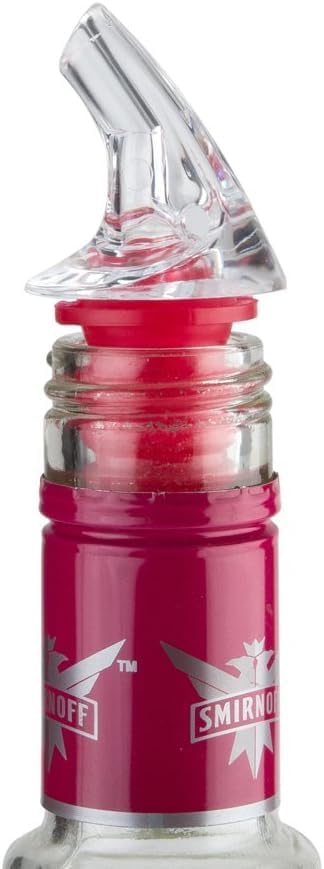 1 Dozen Medium Red Free-Pour Spouts – Fits 750ml, 1L, & 1.75L Bottles, Perfect for Patron & Liquors with Wide Bottle Necks