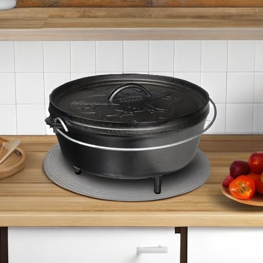 Lodge Boy Scouts of America Cast Iron Camp Dutch Oven, Pre-Seasoned, 6-Quart
