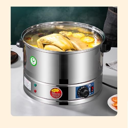 3-Tier Stainless Steel Electric Food Steamer - Automatic Heating & Static Control for Healthy Cooking - Ideal for Breakfast Meals & Meal Prep (220V)