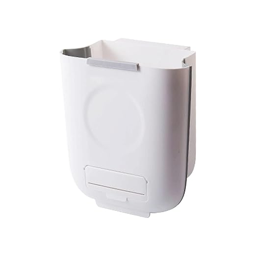 Hanging Trash Can, Kitchen Garbage Bin Waste Bins, Kitchen Trash Can Wall-Mounted Folding Trash Bucket Household Hanging Trash Can Cabinet Door-Mounted Sorting Trash Can (Size : A)