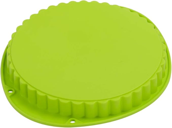 Webake Tart Pan Silicone Pie/Flan Pan 9.5 Inch Quiche Baking Dish Non-Stick Pizza Pie Mold