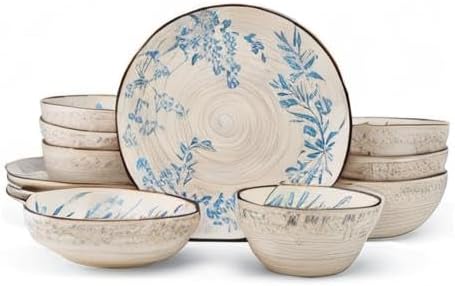 Pfaltzgraff Bella 12 Piece Dinnerware Set, Service For 4, Multicolor