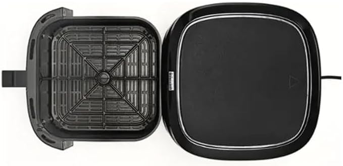 Bella PRO - 8-qt. Touchscreen Air Fryer with Divided Basket - Matte Black