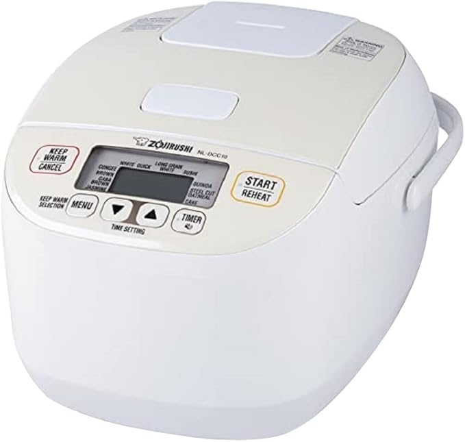 Zojirushi NL-DCC10CP Micom Rice Cooker & Warmer, 5.5 Cups, Pearl Beige