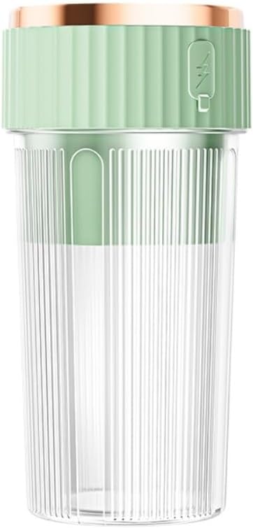 Portable 450ml Rechargeable Juicing Cup - USB - C Charging, 6 - Blade Design For Effortless Blending, Ideal For Home & Travel -Portable Juice Cup(Green)