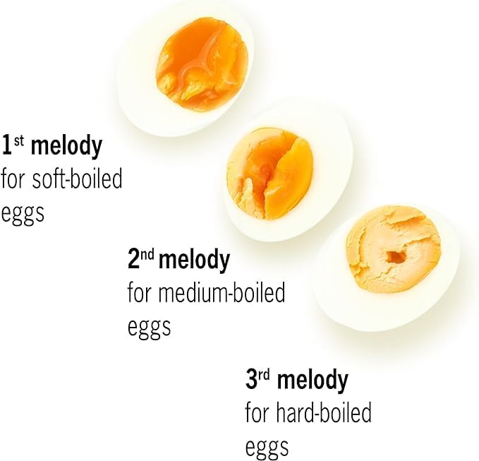 Good Vibes BeepEgg - Singing Floating Egg Timer – Boil Together with The Eggs - Egg Cooker for 3 Levels of doneness - BeepEgg with 3 melodies - Funny Musical Egg Timer - Brainstream