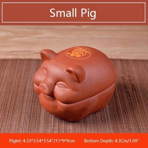 Ceramic Cooking with Lid small Heat Resistant Compatible Earthen Ceramic Cooking Pot Unglazed for Cooking, Rice Meat Soup Family Meals with Tray, spoon(11 * 9 * 9cm)