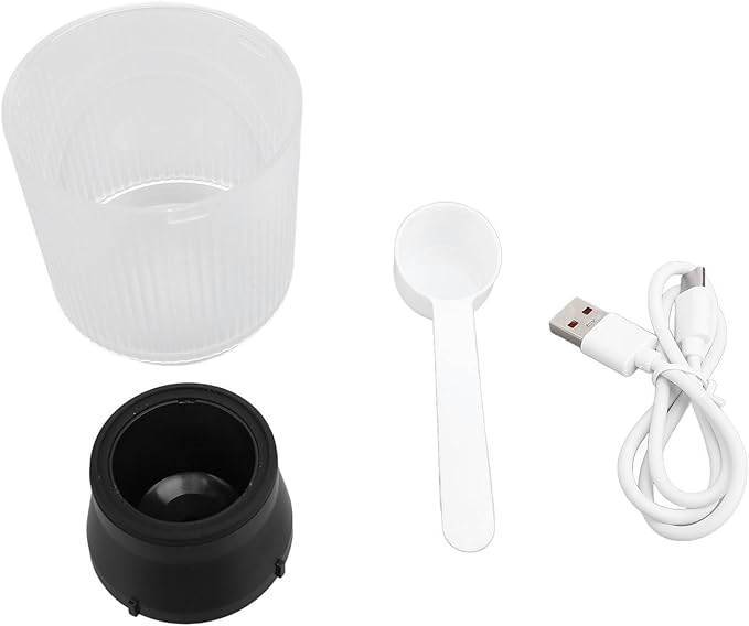 Asixxsix Portable Maker, Rechargeable 2500mAh Battery One Button Operation Travel Coffee Maker, Camping with Rich Flavor Extraction for Travel Office Household (White)