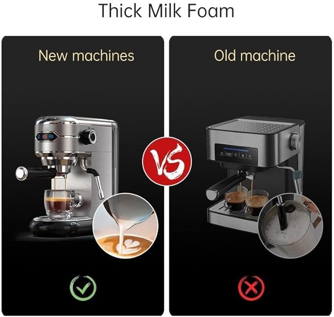 Semi-auto Stainless Steel Household Coffee Machine 19 Capsules Superfine Capsule Powder Coffee Machine Cappuccino and Espresso H11 (Color : H11G1Jug Mat Tamper, Size : CHINA_EU)
