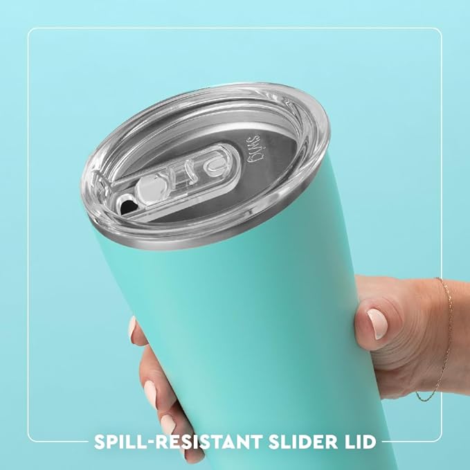 Swig Life 32oz Insulated Tumbler, Travel Coffee Tumbler with Lid, Cup Holder Friendly Travel Coffee Mug, Stainless Steel with Lid (Lazy Daisy)