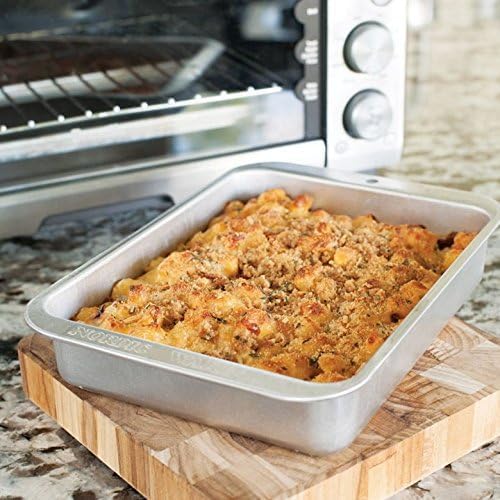 Nordic Ware Naturals Compact Rectangular Pan - Natural Uncoated Aluminum, Toaster Oven and Broiler Safe