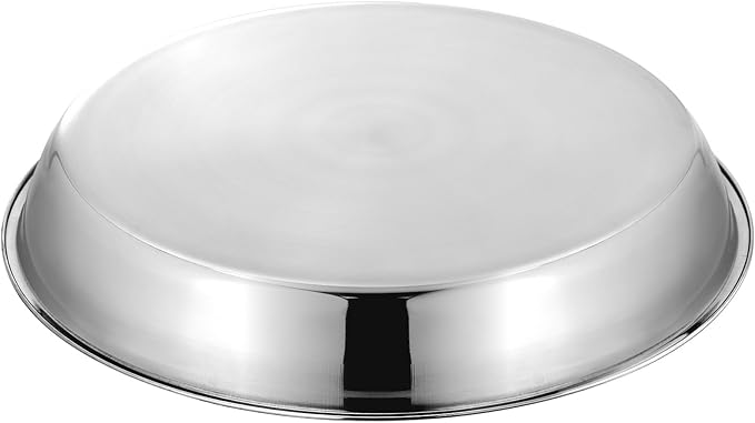 Elsjoy 4 Pack 13 Inch Stainless Steel Deep Pizza Pan, Large Round Pizza Baking Pan, Heavy-Duty Pizza Dish for Oven, Dishwasher Safe