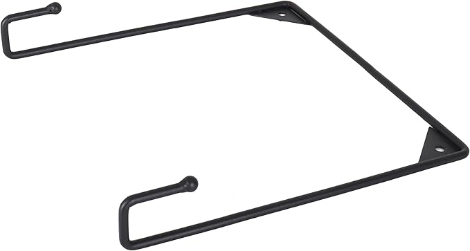 Milltown Merchants Metal Display Stand - Wall Mounted Decorative Plate Holder - Versatile Hanger Stand - Black (4 Pack, X-Large)