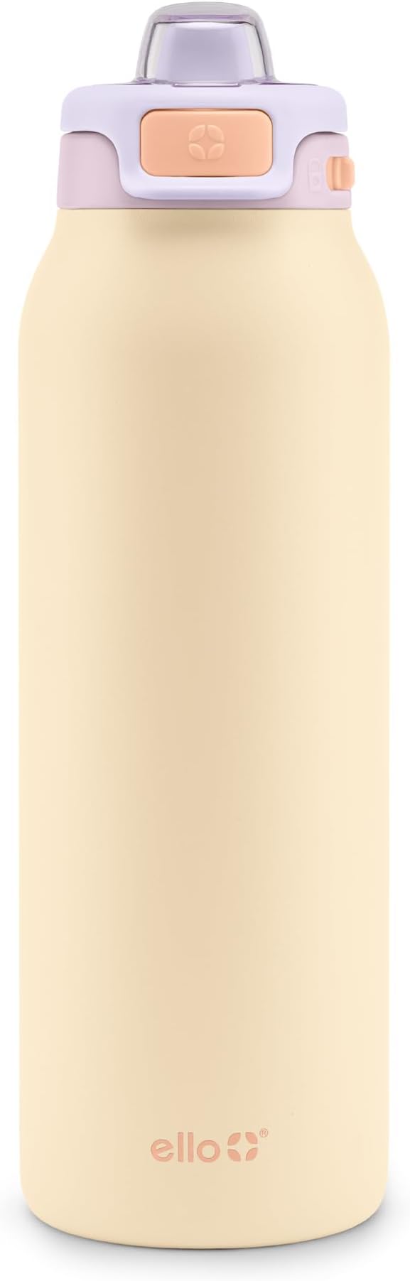 Ello Pop & Fill 32oz Stainless Steel Water Bottle with Quick Fill Technology, Double Walled and Vacuum Insulated Metal, Leak Proof Locking Lid, Sip and Chug, Reusable, BPA Free, Pastel Paradise