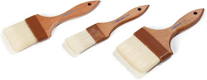 SPARTA Chef Series Basting Brush, Flat Boar Bristle Pastry Brush for Cooking and Baking, 1.5" Wide, 1 Count
