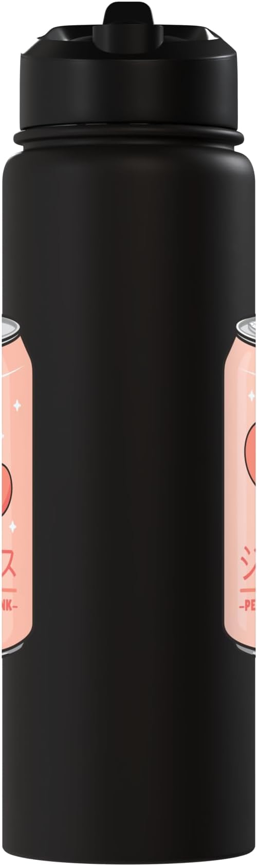 Kawaii Soft Drink Aesthetics Japanese Peach Juice Stainless Steel Insulated Water Bottle