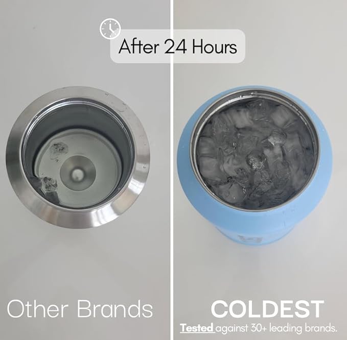 Coldest Tumbler with Handle and Straw, 100% Leak Proof Insulated Tumbler with Lid and Straw (3 Lids), Stainless Steel Tumblers for Women & Men, Cup Holder Friendly Base, 46 oz (Lost Mummies)