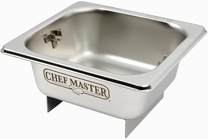 Stainless Steel Butter Roller Dispenser – Stick Butter Spreader for Buns & Bread - Holds 3 Sticks (36 oz) - Dishwasher Safe Wheel for Griddle & Flat Tops by Chef Master - 90244