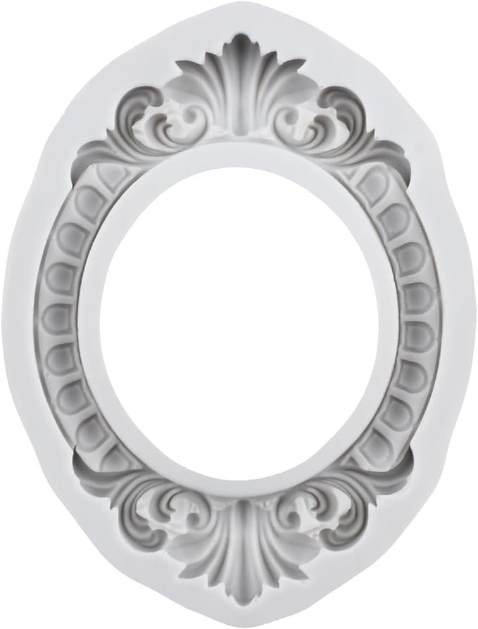 Frame Fondant Silicone Molds For Cake Decoration Cupcake Topper Candy Polymer Clay Chocolate Gum Paste Set of 4