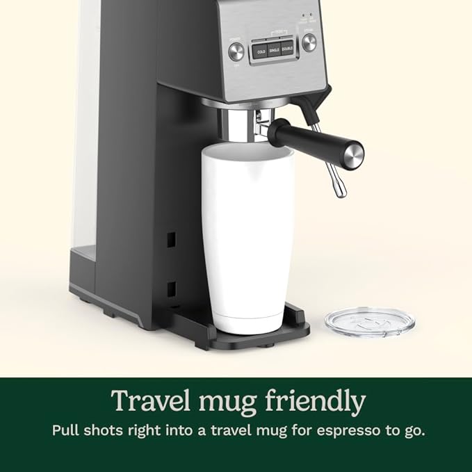 Cuisinart Espresso Bar Slim Coffee Espresso Machine, Makes Hot or Cold Cafe-Quality Beverages Including Cappuccino, Lattes, and Cold Extracted Drinks, Steam/Frothing Wand for Milk-Based Drinks,EM-160