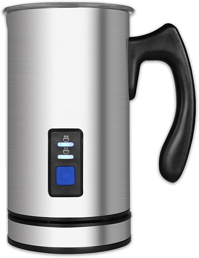 AIZYR Electric Detachable Milk Frother and Steamer Stainless Steel Milk Warmer with Hot & Cold Foam for Coffee, Hot Chocolates, Cappuccino,220v